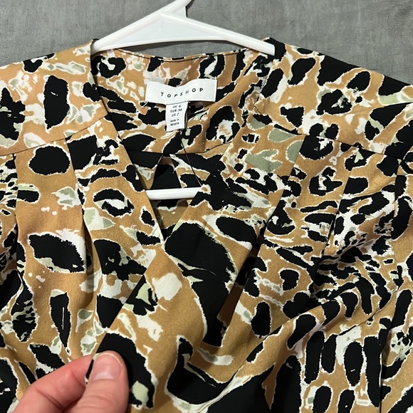 TopShop Printed Dress with Slit - Picture 8 of 8